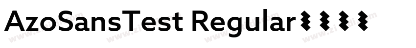 AzoSansTest Regular字体转换